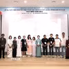 Ra mắt Ban chấp hành Hội người Việt Nam tại thành phố Asan (Hàn Quốc). (Ảnh: Khánh Vân/TTXVN)