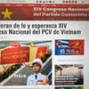 Chuyên trang của Prensa Latina về Đại hội đại biểu toàn quốc lần thứ XIV của Đảng Cộng sản Việt Nam. (Ảnh: TTXVN phát)