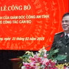Đại tá Vũ Hồng Quang, Giám đốc Công an tỉnh Cao Bằng phát biểu. (Ảnh: Hoàng Tiến/TTXVN phát)