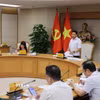 Phó Thủ tướng Nguyễn Văn Thắng chủ trì họp Hội đồng điều hành Trung tâm tài chính quốc tế tại Việt Nam. (Ảnh: Lâm Khánh/TTXVN)