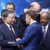 Tổng Bí thư, Chủ tịch nước Tô Lâm và Tổng thống Pháp Emmanuel Macron. (Ảnh: Thống Nhất/TTXVN)