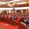 Các đại biểu tham dự phiên Bế mạc Hội nghị lần thứ tư Ban Chấp hành Trung ương Đảng khóa XIV. (Ảnh: Thống Nhất/TTXVN)
