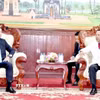 Ông Bounchom Ubonpaseut, Ủy viên Trung ương Đảng, Bí thư Tỉnh ủy, Chủ tịch Hội đồng Nhân dân tỉnh Savannakhet (phải) tiếp Đoàn đại biểu tỉnh Hà Tĩnh do ông Phan Thiên Định dẫn đầu. (Ảnh: Xuân Tú/TTXVN)