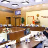 Ủy ban Thường vụ Quốc hội cho ý kiến về Nghị quyết của Quốc hội và các luật. (Ảnh: Doãn Tấn/TTXVN)