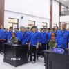 Các bị cáo nghe Hội đồng xét xử sơ thẩm tuyên án. (Ảnh: Công Mạo/TTXVN)
