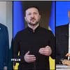 Tổng thống Mỹ Donald Trump, Tổng thống Ukraine Volodymyr Zelensky và Tống thống Nga Vladimir Putin. (Nguồn: TTXVN phát)