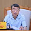 Thủ tướng Lê Minh Hưng chủ trì cuộc họp với lãnh đạo Bộ Công thương và các bộ, ngành liên quan về giải pháp đảm bảo cung ứng điện giai đoạn 2026 - 2030 và định hướng Quy hoạch điện VIII. (Ảnh: Dương Giang/TTXVN)