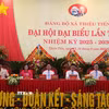 Đoàn Chủ tịch điều hành Đại hội. (Ảnh: Khiếu Tư/TTXVN)