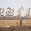 Giàn khoan dầu tại Texas (Mỹ). (Ảnh: THX/TTXVN)