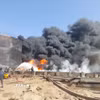Khói bốc lên sau một vụ tấn công tại Port Sudan, miền Đông Sudan. (Ảnh: THX/TTXVN)