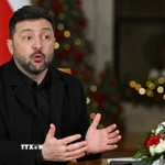 Tổng thống Ukraine Volodymyr Zelensky. (Ảnh: PAP/TTXVN)