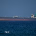 Tàu hàng di chuyển qua eo biển Hormuz ngày 8/4/2026. (Ảnh: AA/TTXVN)