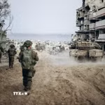Binh sỹ Israel tại Dải Gaza. (Ảnh: THX/TTXVN)