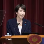 Thủ tướng Nhật Bản Sanae Takaichi. (Ảnh: Kyodo/TTXVN)