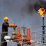 Cơ sở lọc dầu của Iran trên đảo Khark. (Ảnh: IRNA/TTXVN)