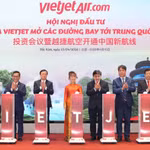 Vietjet công bố 5 đường bay mới giữa Việt Nam và Trung Quốc.