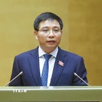 Bộ trưởng Bộ Tài chính Nguyễn Văn Thắng phát biểu. (Ảnh: Doãn Tấn/TTXVN)