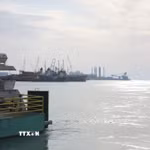 Quang cảnh Vịnh Ba Tư nhìn từ Bushehr, Iran. (Ảnh: THX/TTXVN)
