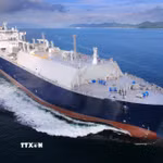 Tàu chở khí thiên nhiên hóa lỏng (LNG). (Ảnh minh họa. Yonhap/TTXVN)