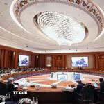 Toàn cảnh Hội nghị Ngoại trưởng BRICS tại New Delhi, Ấn Độ. (Ảnh: ANI/TTXVN)