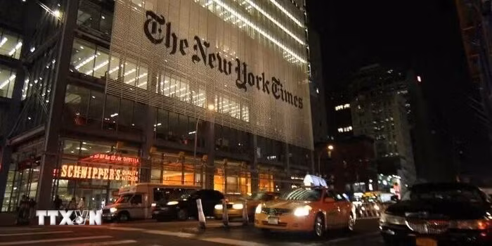 Trụ sở của The New York Times tại New York, Mỹ. (Ảnh IRNATTXVN)