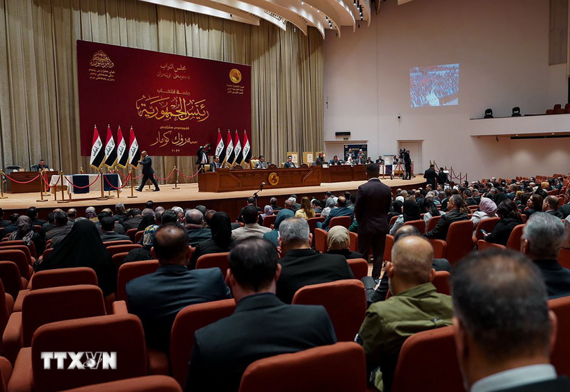 Quang cảnh một phiên họp Quốc hội Iraq ở thủ đô Baghdad. (Ảnh: THX/TTXVN)