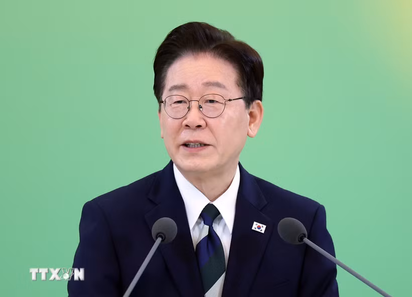 Tổng thống Hàn Quốc Lee Jae Myung. (Ảnh: Yonhap/TTXVN)