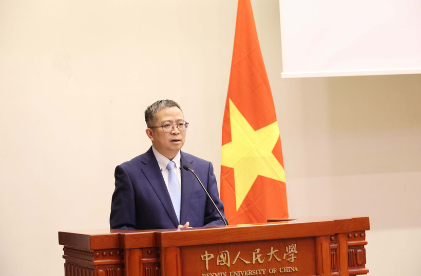 Đại sứ Việt Nam tại Trung Quốc Phạm Thanh Bình. (Ảnh: Công Tuyên/TTXVN)