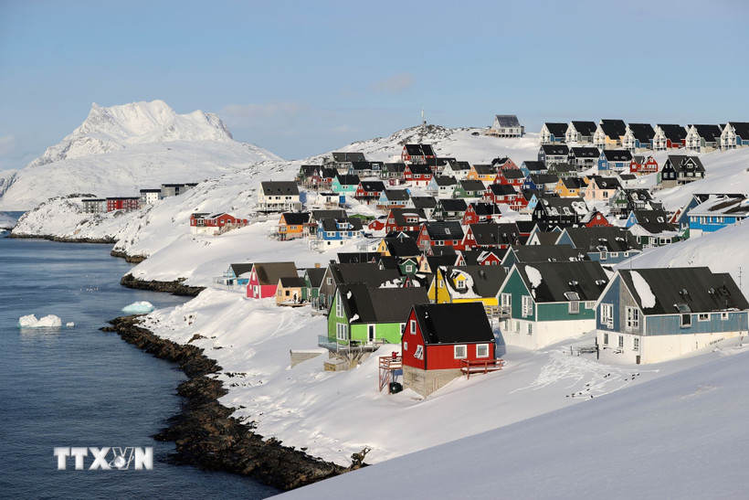 Quang cảnh thành phố Nuuk, Greenland. (Ảnh: THX/TTXVN)