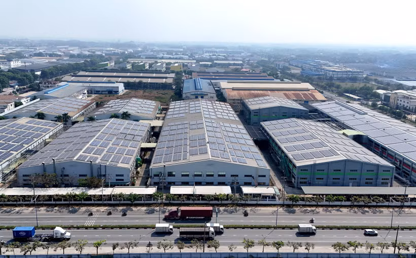 Một góc Khu công nghiệp VSIP (Thành phố Hồ Chí Minh). (Ảnh: Thanh Vũ/TTXVN)
