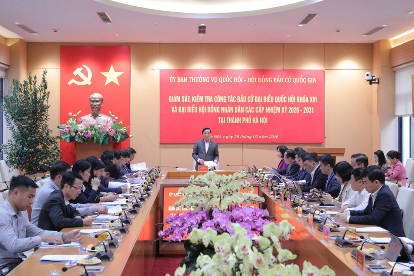 Quang cảnh cuộc làm việc. (Nguồn: Báo Đại biểu Nhân dân)