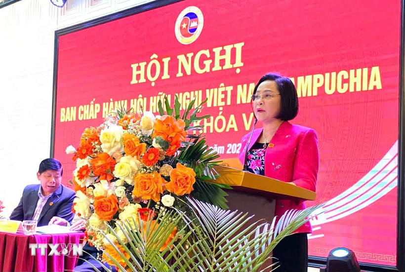 Phó Chủ tịch Bet88app còn khuyến mãi Nguyễn Thị Thanh phát biểu chỉ đạo hội nghị. (Ảnh: TTXVN phát)
