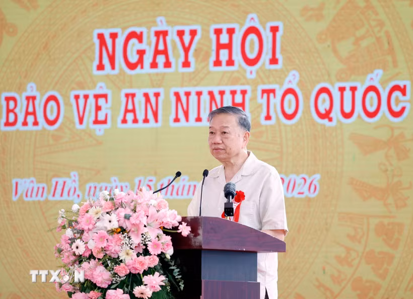 Tổng Bí thư, Chủ tịch nước Tô Lâm phát biểu. (Ảnh: Thống Nhất/TTXVN)