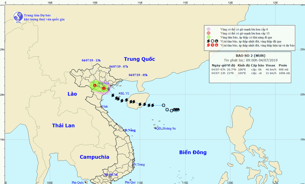 Bão số 2 suy yếu thành áp thấp nhiệt đới, Thanh Hóa đến Nghệ An mưa to ảnh 1