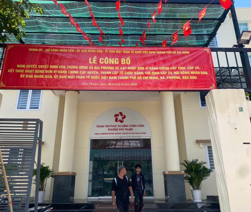 Phường Phú Thuận, thành phố Hồ Chí Minh được thành lập từ việc sáp nhập toàn bộ phường Phú Thuận cũ và một phần địa bàn của phường Phú Mỹ. (Ảnh: Khánh Ly/Vietnam+)