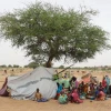 Người tị nạn Sudan tại Koufroun, gần Echbara, CH Chad. (Ảnh: AFP/TTXVN)
