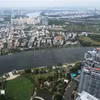 Hai bên sông Sài Gòn thuộc quận Bình Thạnh và thành phố Thủ Đức, Thành phố Hồ Chí Minh. (Ảnh minh họa: Hồng Đạt/TTXVN)