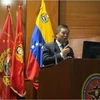 Đại sứ Vũ Trung Mỹ phát biểu tại Tọa đàm. (Nguồn: Đại sứ quán Việt Nam tại Venezuela)