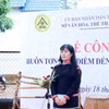 Phó Giám đốc Sở Văn hóa, Thể thao và Du lịch tỉnh Đắk Lắk Nguyễn Thụy Phương Hiếu phát biểu tại buổi lễ. (Ảnh: Hoài Thu/TTXVN)