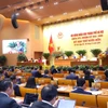 Kỳ họp thứ mười bốn, HĐND thành phố Hà Nội khóa XVI. (Ảnh: Văn Điệp/TTXVN)
