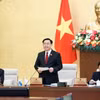 Chủ tịch Quốc hội Vương Đình Huệ phát biểu khai mạc. (Ảnh: Doãn Tấn/ TTXV)