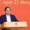 Thủ tướng Phạm Minh Chính kết luận hội nghị. (Ảnh: Dương Giang/TTXVN)