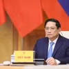 Thủ tướng Phạm Minh Chính phát biểu. (Ảnh: Dương Giang/TTXVN)
