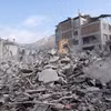 Cảnh đổ nát sau trận động đất tại Antakia, Hatay, Thổ Nhĩ Kỳ, ngày 11/2/2023. (Ảnh: AFP/TTXVN)