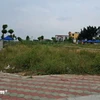 Khu vực đất vừa đấu giá tại xã Thanh Cao, huyện Thanh Oai, thành phố Hà Nội. (Ảnh: Hùng Võ/Vietnam+)