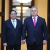 Thủ tướng Phạm Minh Chính và Thủ tướng Hungary Viktor Orbán. (Ảnh: Dương Giang-TTXVN)
