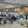 Một điểm bầu cử Thượng viện vòng một tại Văn phòng quận Huai cấp quận/huyện ở thủ đô Bangkok. (Ảnh: Huy Tiến/TTXVN)