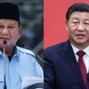 Chủ tịch Trung Quốc Tập Cận Bình và Tổng thống đắc cử Indonesia Prabowo Subianto. (Nguồn: nikkei asia)