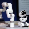 Robot được trưng bày tại Triển lãm Di động Thế giới 2023 (MWC 2023) ở Barcelona, Tây Ban Nha. (Ảnh: THX/TTXVN)