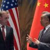 Bộ trưởng Ngoại giao Trung Quốc Vương Nghị và Cố vấn An ninh quốc gia Mỹ Jake Sullivan. (Ảnh: Reuters)